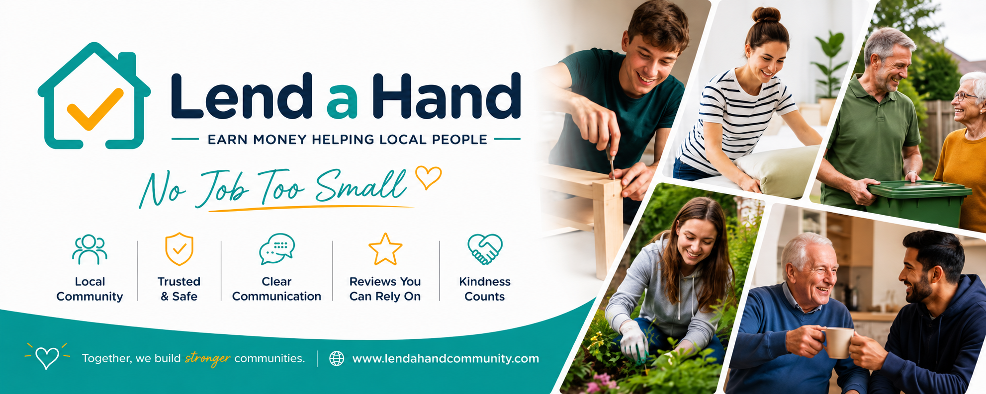 Lend a Hand — Earn money helping local people. No job too small.